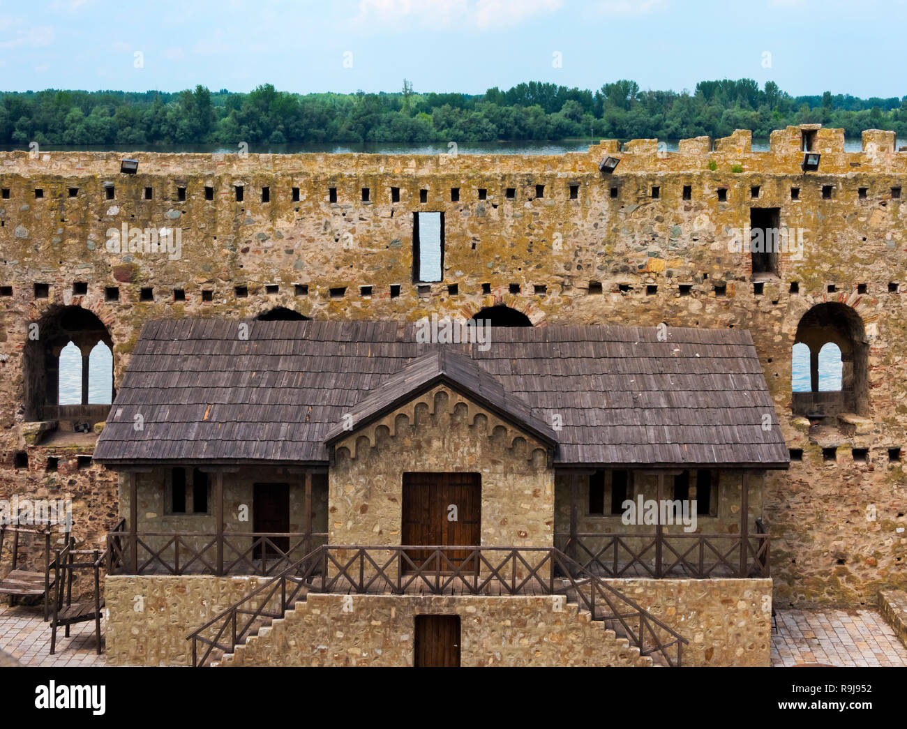 Festung Smederevo, Serbien Stockfoto