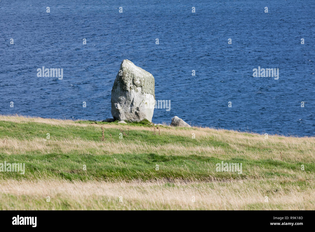 Landschaft von Muckle Roe, Shetland, Großbritannien Stockfoto