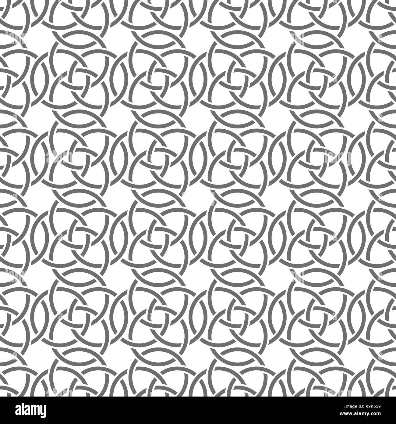 Vektor nahtlose Muster. Einfache minimale abstrakten geometrischen Hintergrund. Moderne, elegante Textur. Regelmäßig wiederkehrende geometrische Fliesen- Raster mit interse Stock Vektor