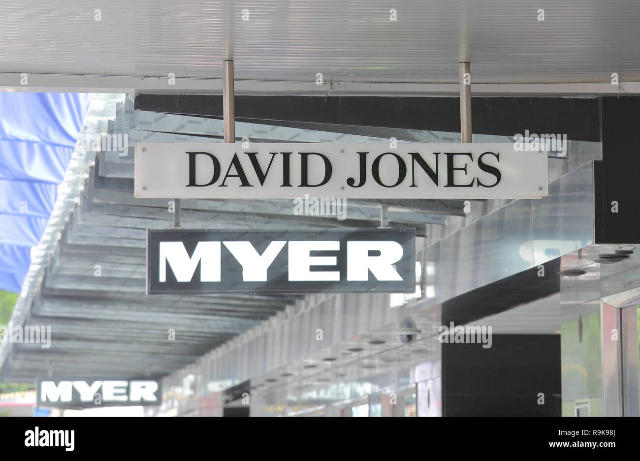 David Jones Myer Kaufhaus in Melbourne, Australien Stockfoto