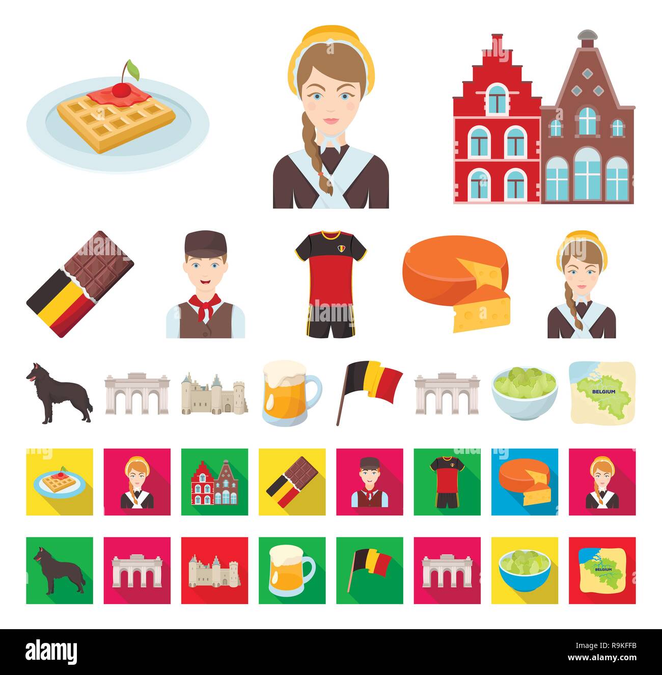 Belgian beer culture Stock-Vektorgrafiken kaufen - Alamy