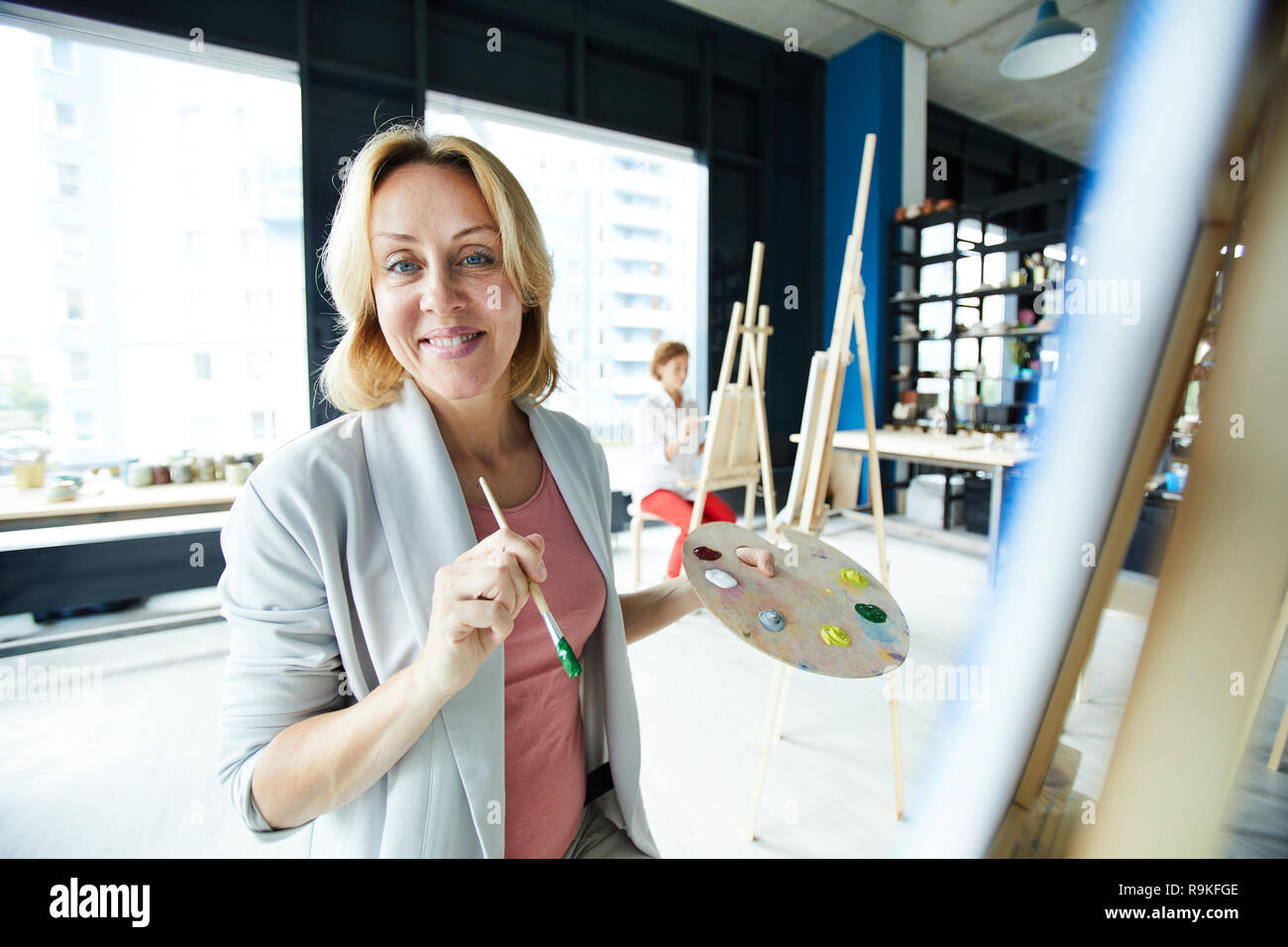 Kreative Frau Stockfoto