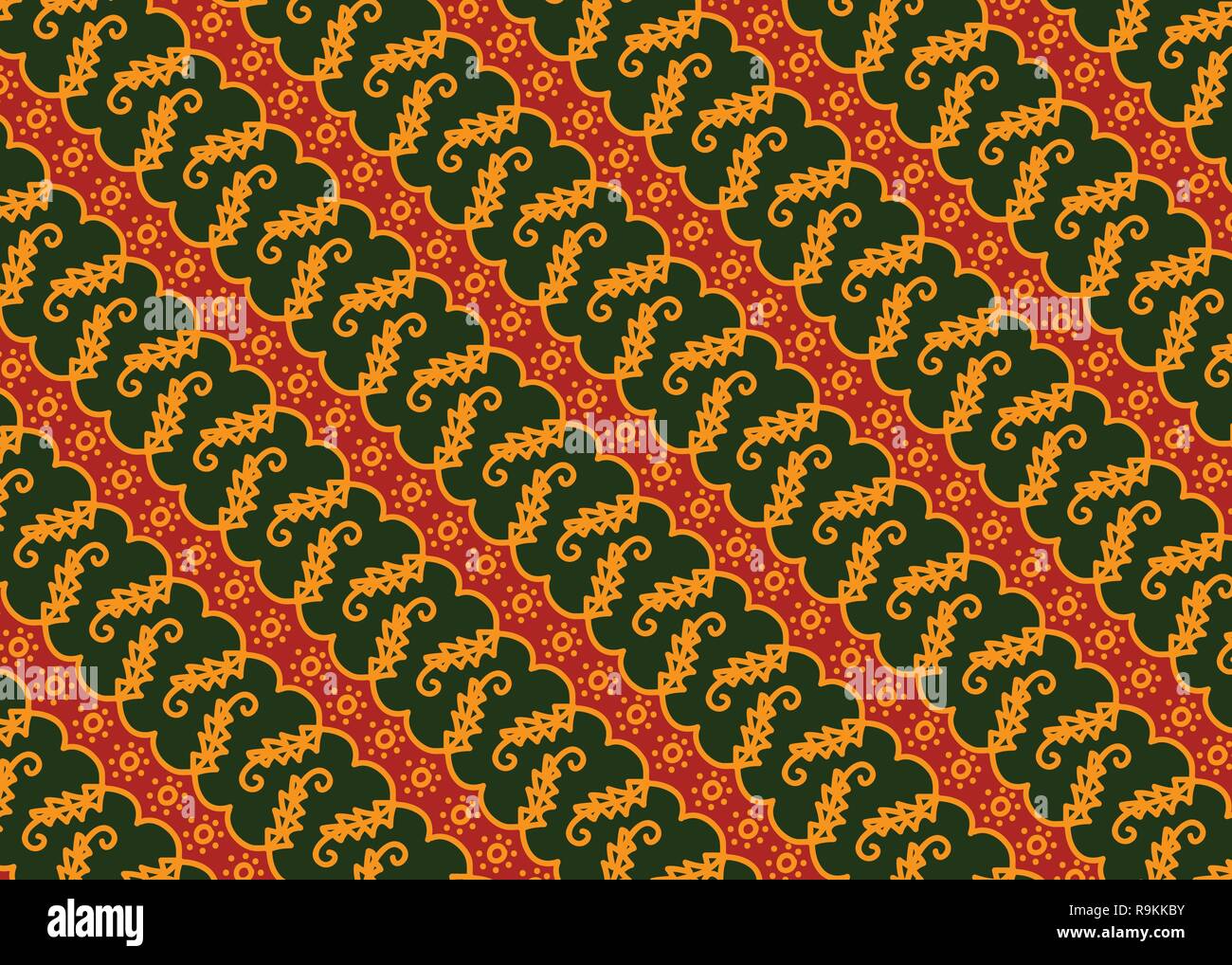 Batik traditionellen Textur und Hintergrund gut für die Dekoration Stock Vektor