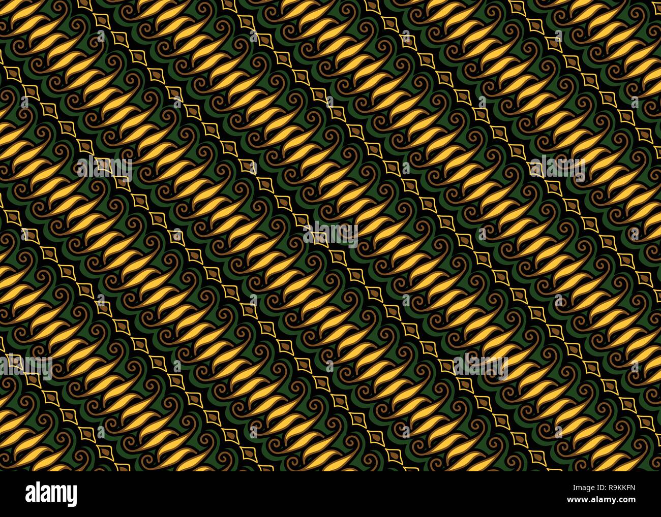 Batik traditionellen Textur und Hintergrund gut für die Dekoration Stock Vektor