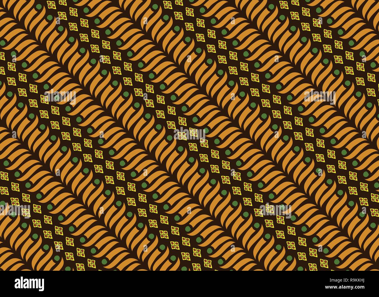 Batik traditionellen Textur und Hintergrund gut für die Dekoration Stock Vektor