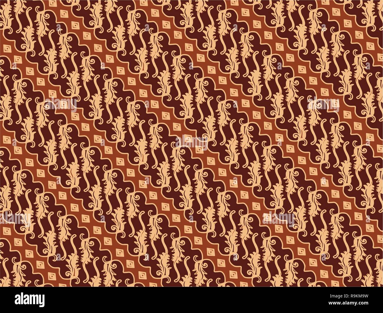 Batik traditionellen Textur und Hintergrund gut für die Dekoration Stock Vektor