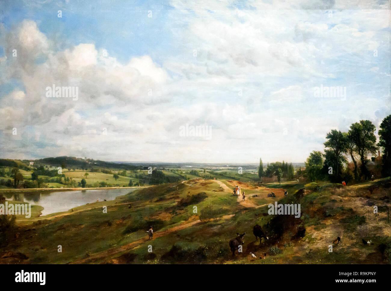Hampstead Heath: Das Tal von Gesundheit von John Constable (1776 - 1837) an der Royal Academy 1827 Öl auf Leinwand ausgestellt Stockfoto