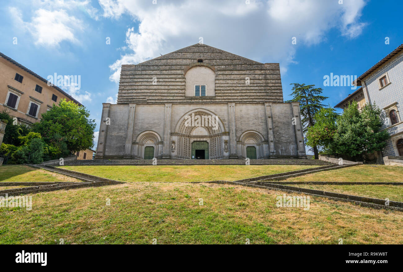 Kirche Tempio di San Fortunato in Todi, Provinz Perugia, Umbrien. Stockfoto