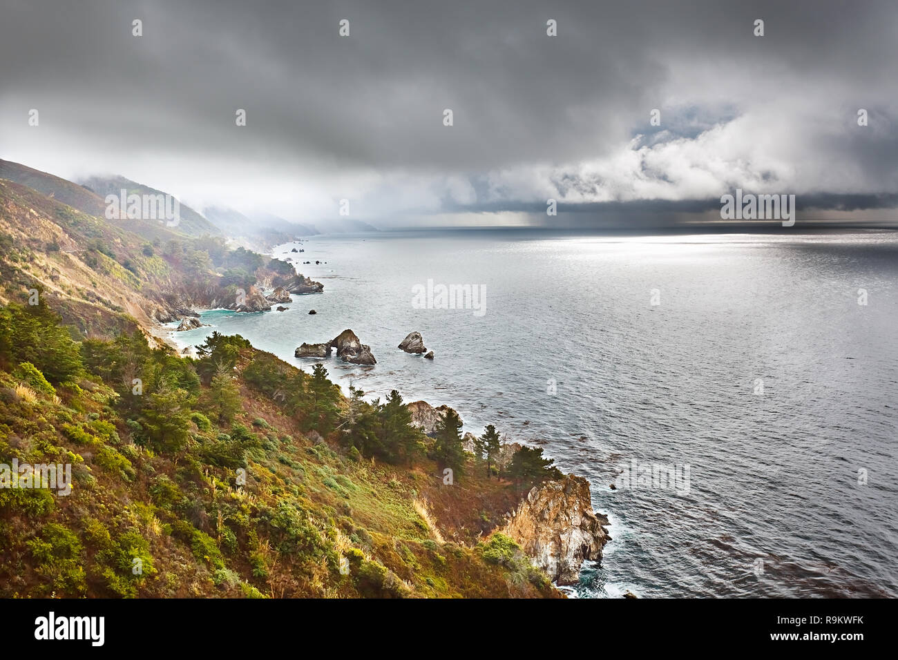 Pacific Coast in Big Sur, Kalifornien, USA Stockfoto
