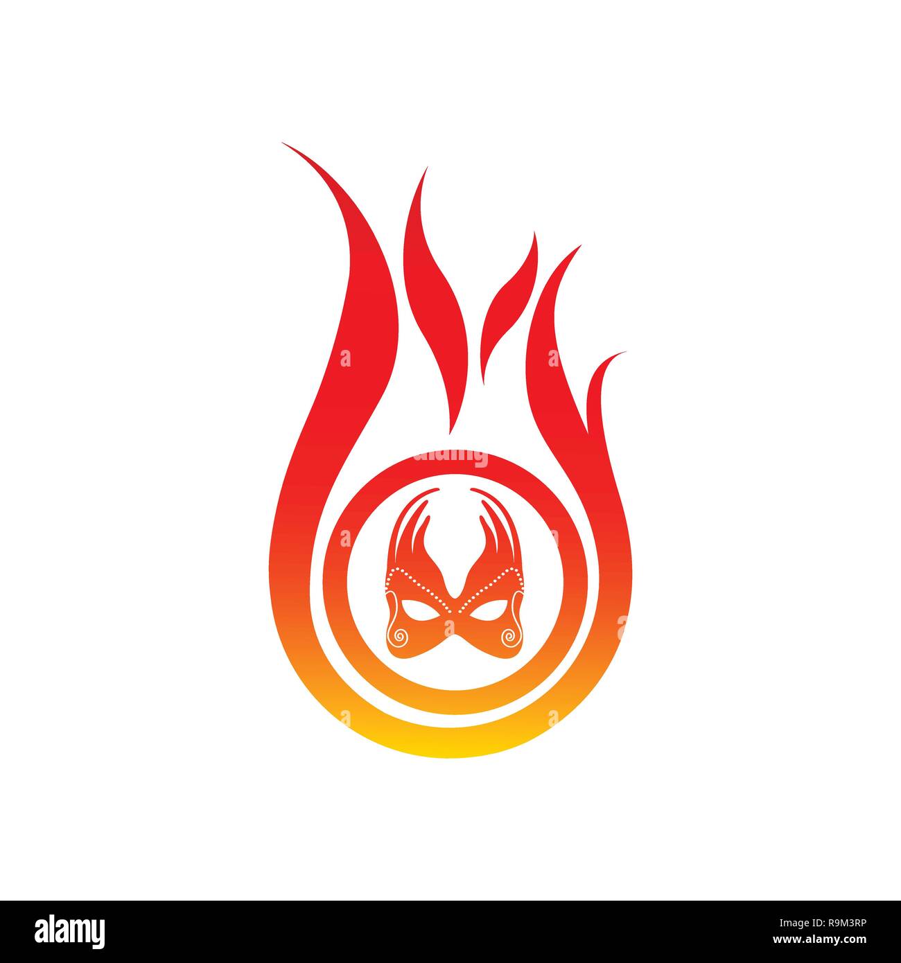 Flamme logo Vektor Vorlage. Brand Logo Design Grafik. torch Logo Design Element. heißes Feuer Symbol. Gas logo Illustration. Symbol entzünden. Wärme unterzeichnen. Ener Stock Vektor
