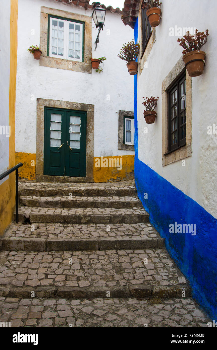 Obidos Stadt in Portugal Stockfoto