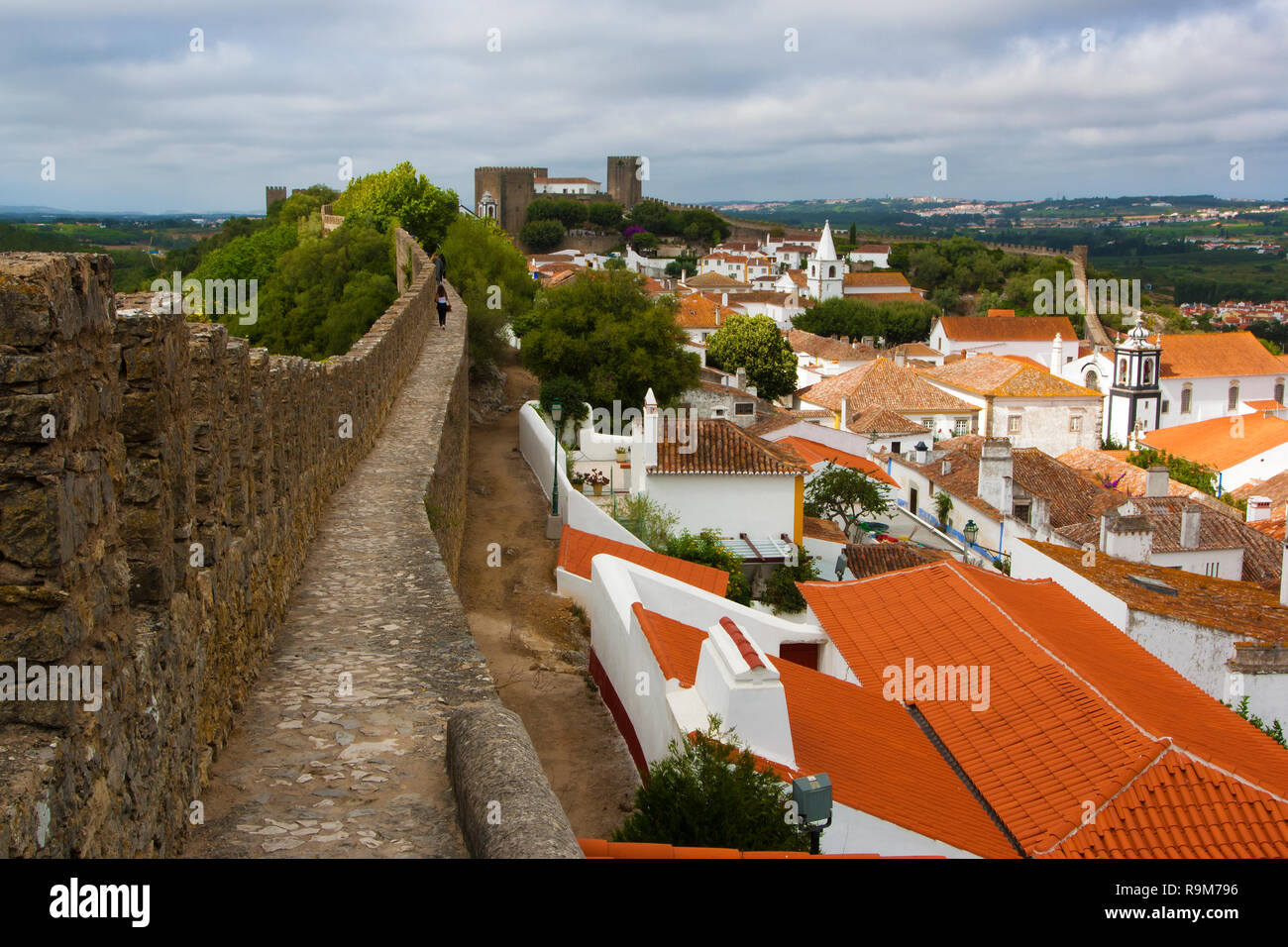 Obidos Stadt in Portugal Stockfoto