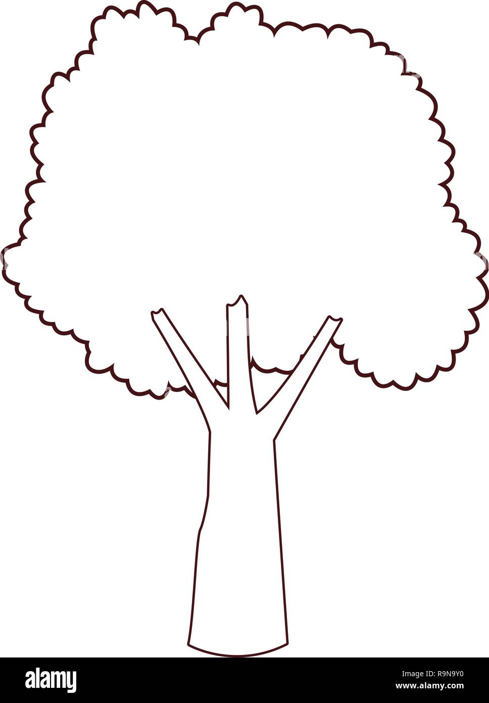 Natur Baum Cartoon Stock Vektorgrafik Alamy