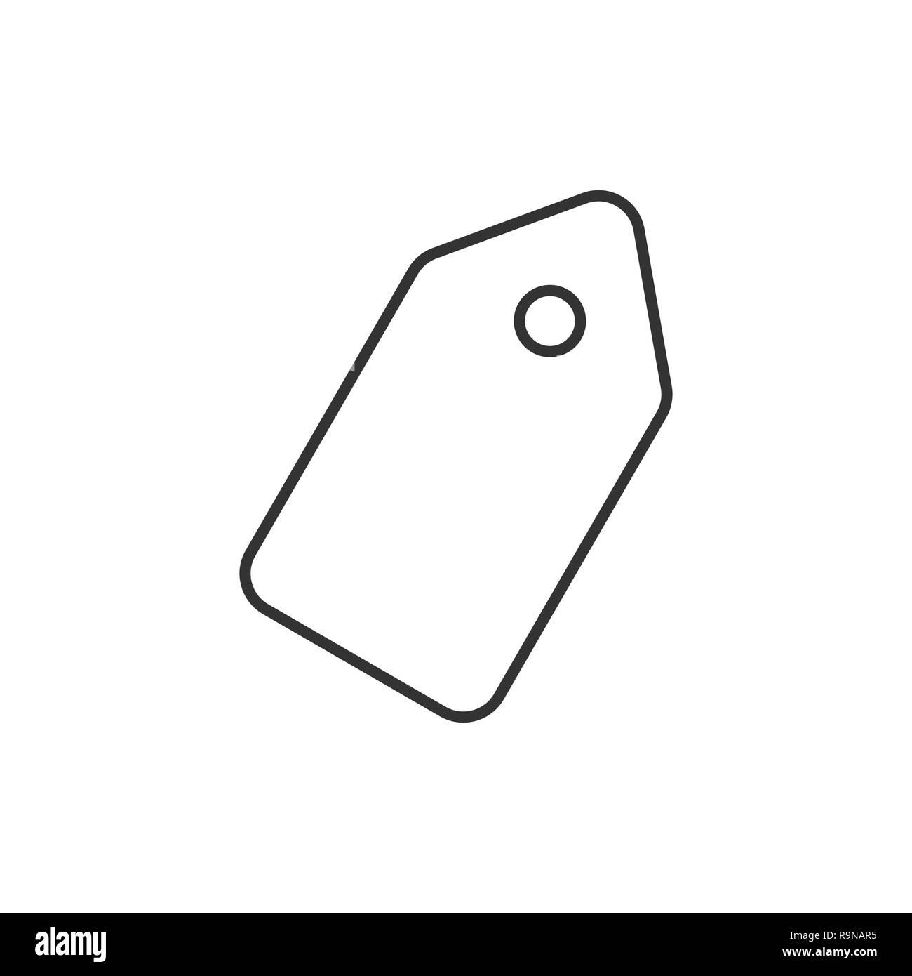 Vector Illustration, flache Bauform. Preis Symbol Stock Vektor