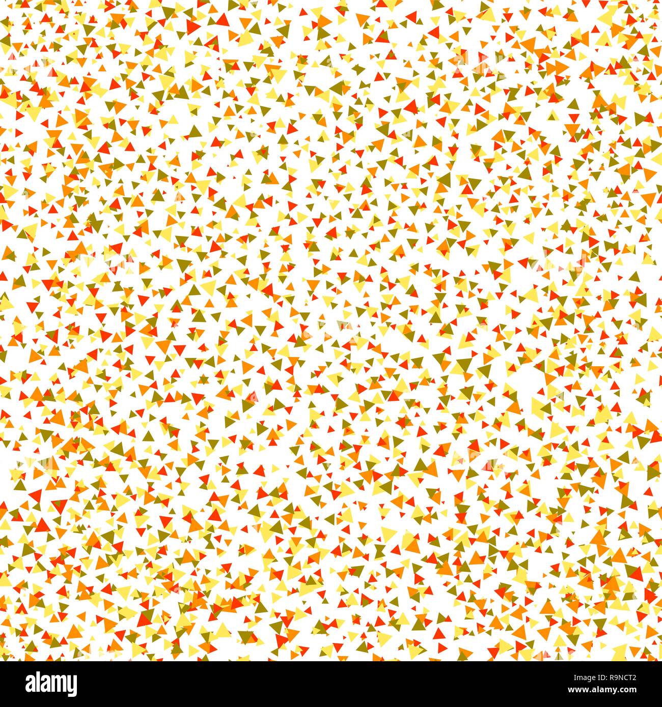 Konfetti nahtlose Muster. Festliche Elegante Textur. Regelmäßig wiederkehrende geometrische Elemente, Formen, kleine bunte Dreiecke. Vektor element Stock Vektor
