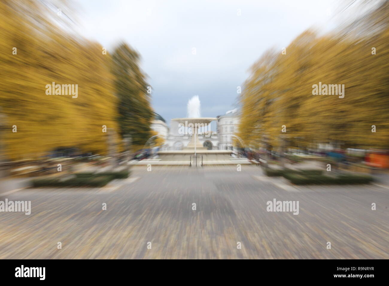 Herbstnachmittag in Sächsische Garten, Warschau, Polen Stockfoto