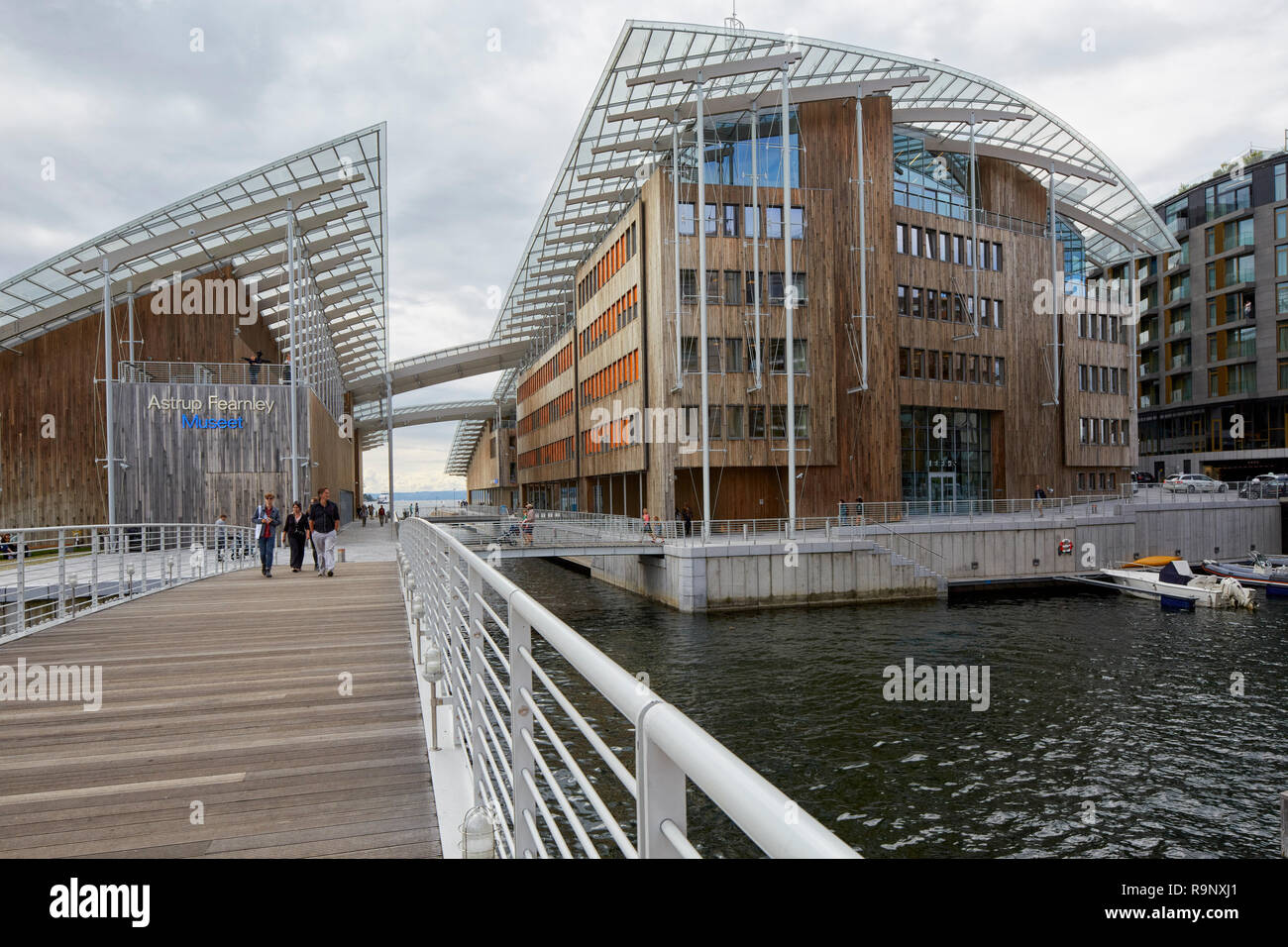 Astrup Fearnley Museet Museum in Tjuvholmen Oslo Norwegen Stockfoto