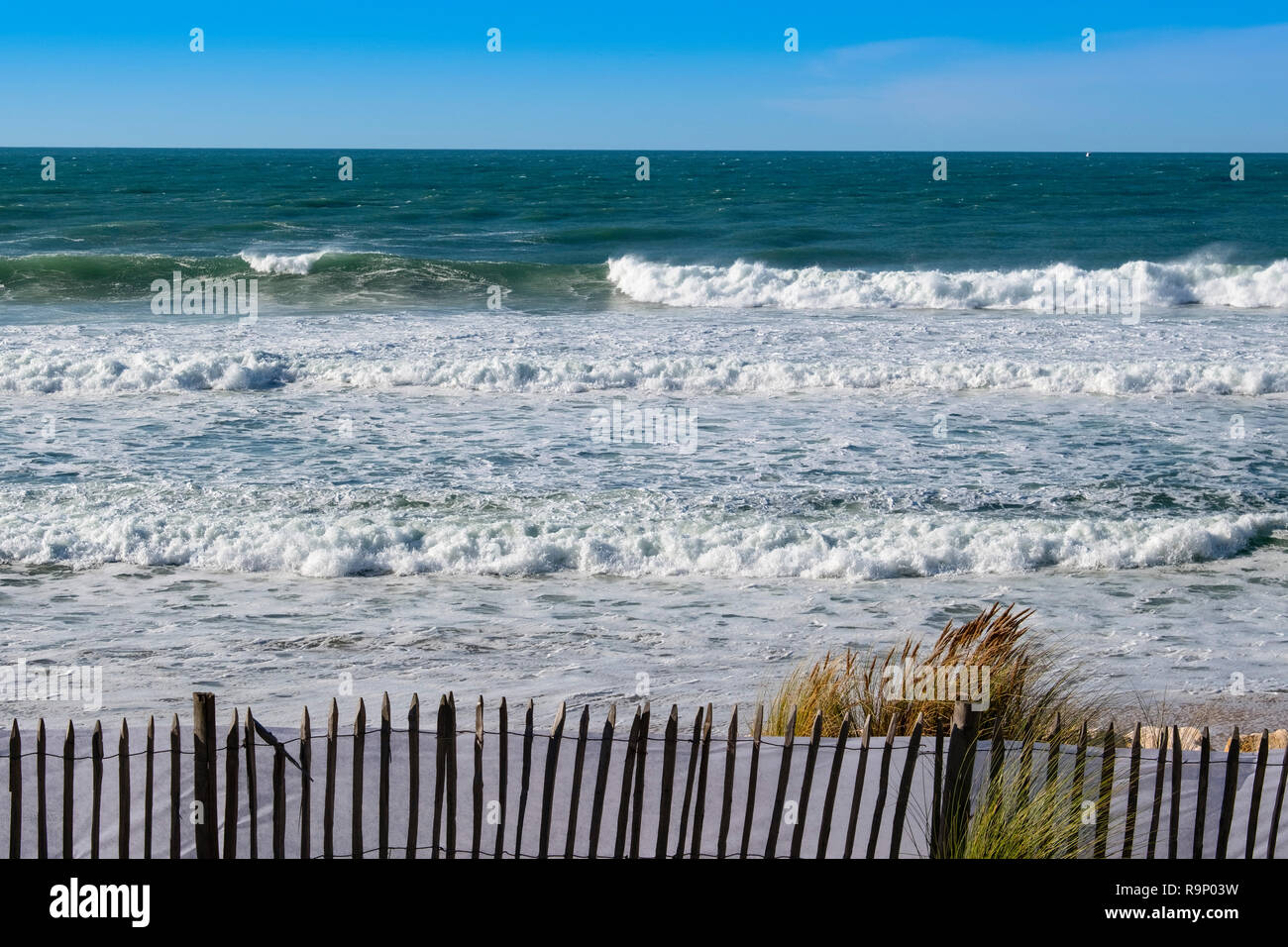 Strand Grand Crohot. Lège-Cap-Ferret, Gironde. Region Aquitanien. Frankreich Europa. Stockfoto