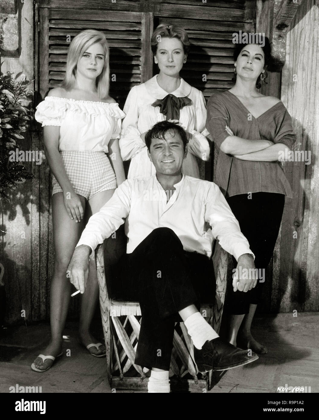 Sue Lyon, Deborah Kerr, Ava Gardner,'' die Nacht des Leguan" (1964) MGM Datei Referenz # 33635 763 THA Stockfoto