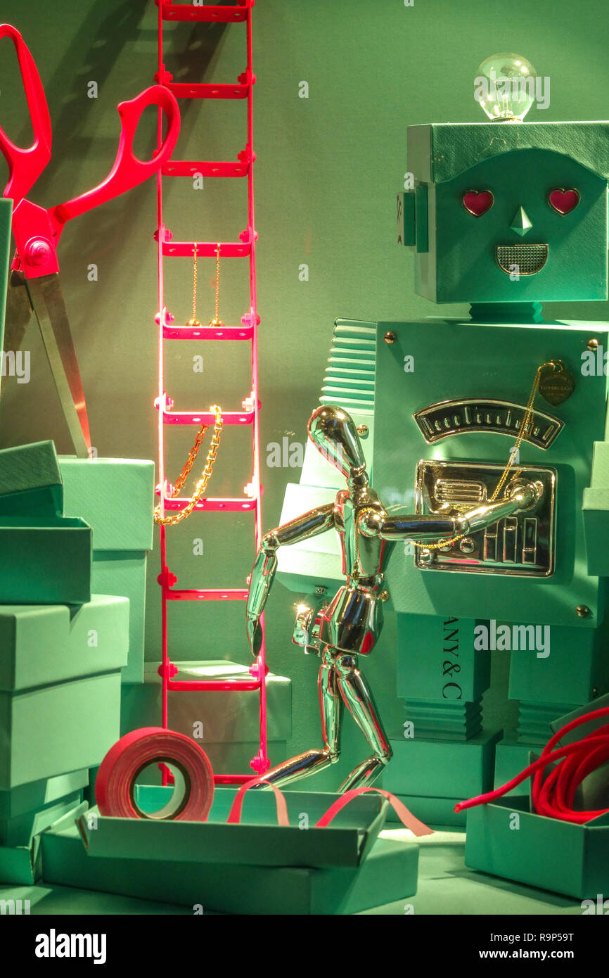 Tiffany & Co store display Prag Stockfoto