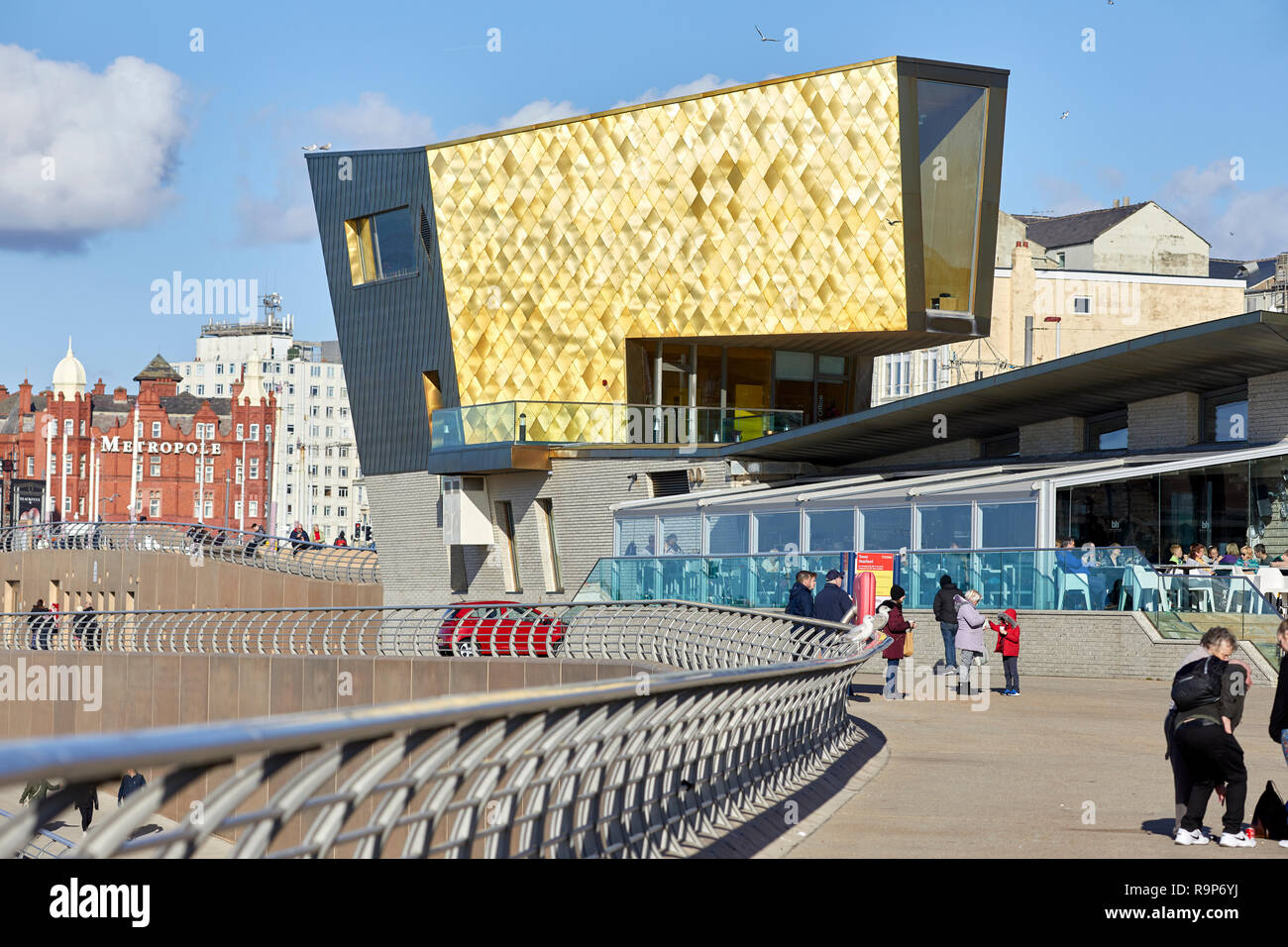 Blackpool Lancashire, direkt am Meer, Promenade Badeort an der irischen Küste von England, Hochzeitskapelle einzigartige Zeremonie Veranstaltungsort Stockfoto