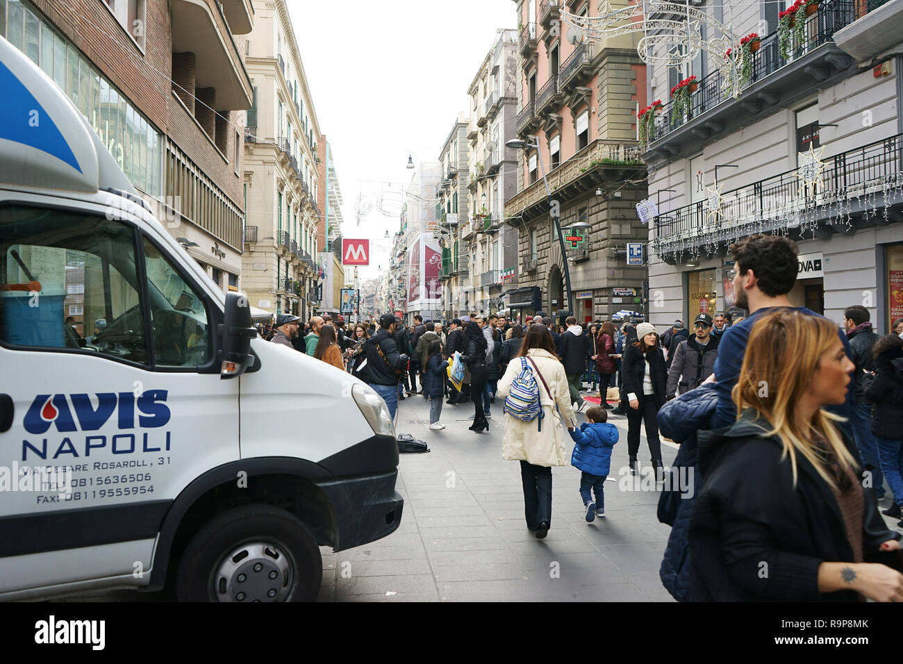 Neapel, Italien, Via Toledo Stockfoto