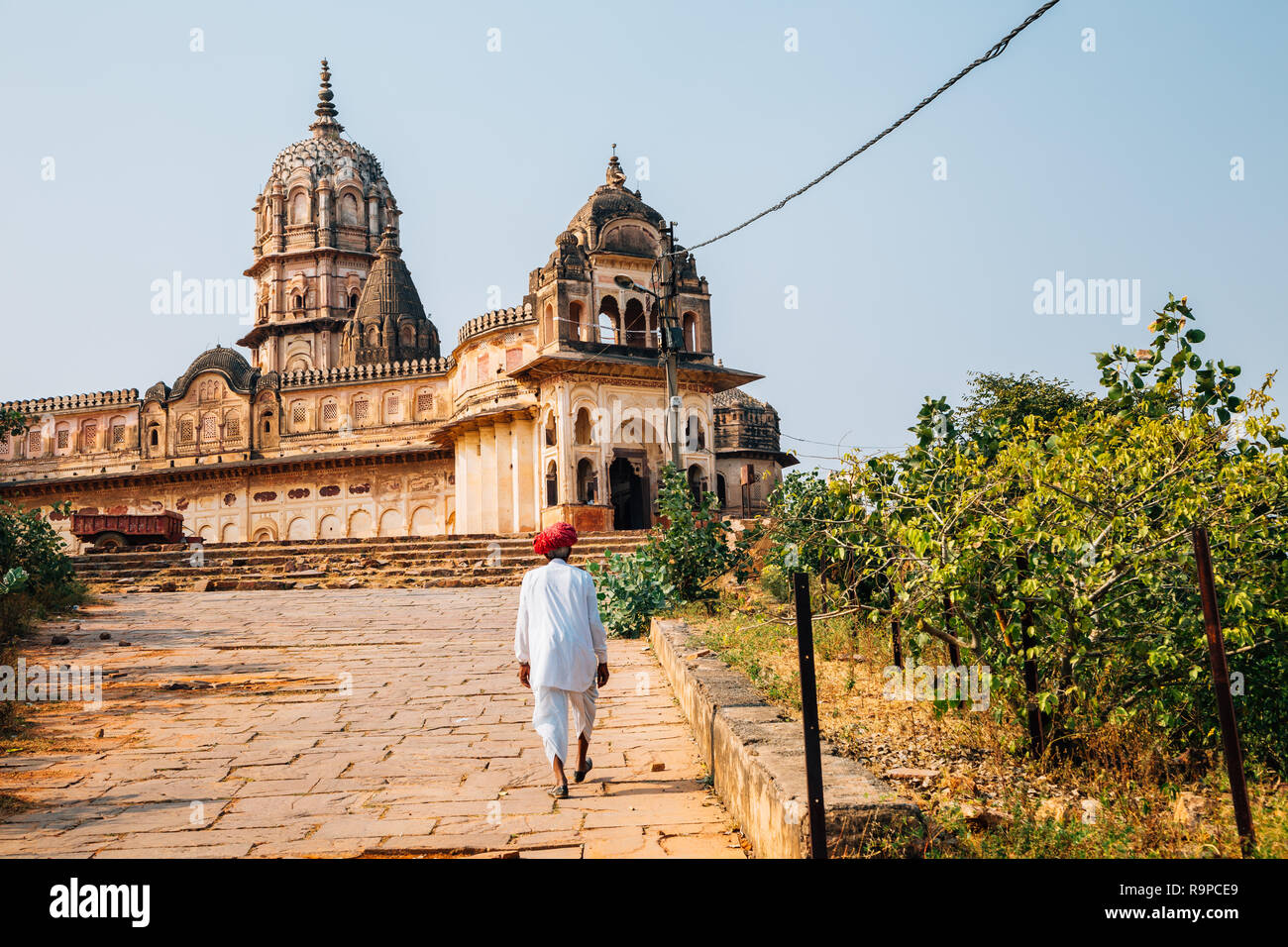 Lakshmi Narayan Mandir antike Ruinen in Orchha, Indien Stockfoto