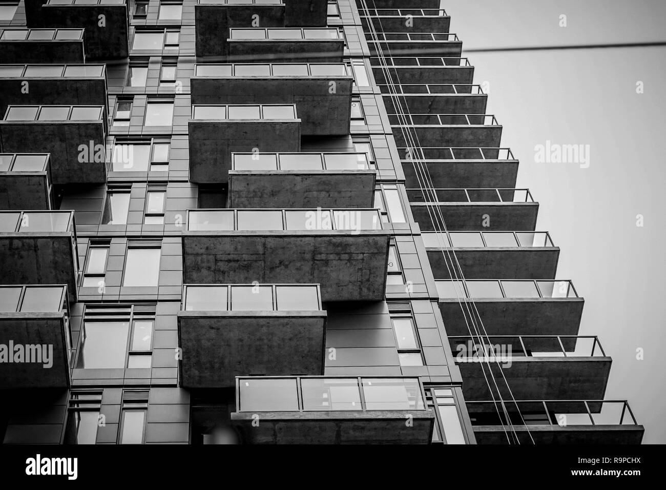 Eine neue Wohnung Tower in Downtown Calgary Stockfoto