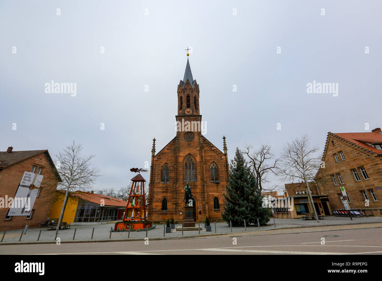 Der Martin Luther Kirche in Stein. Nürnberg. Bayern, Deutschland. Stockfoto