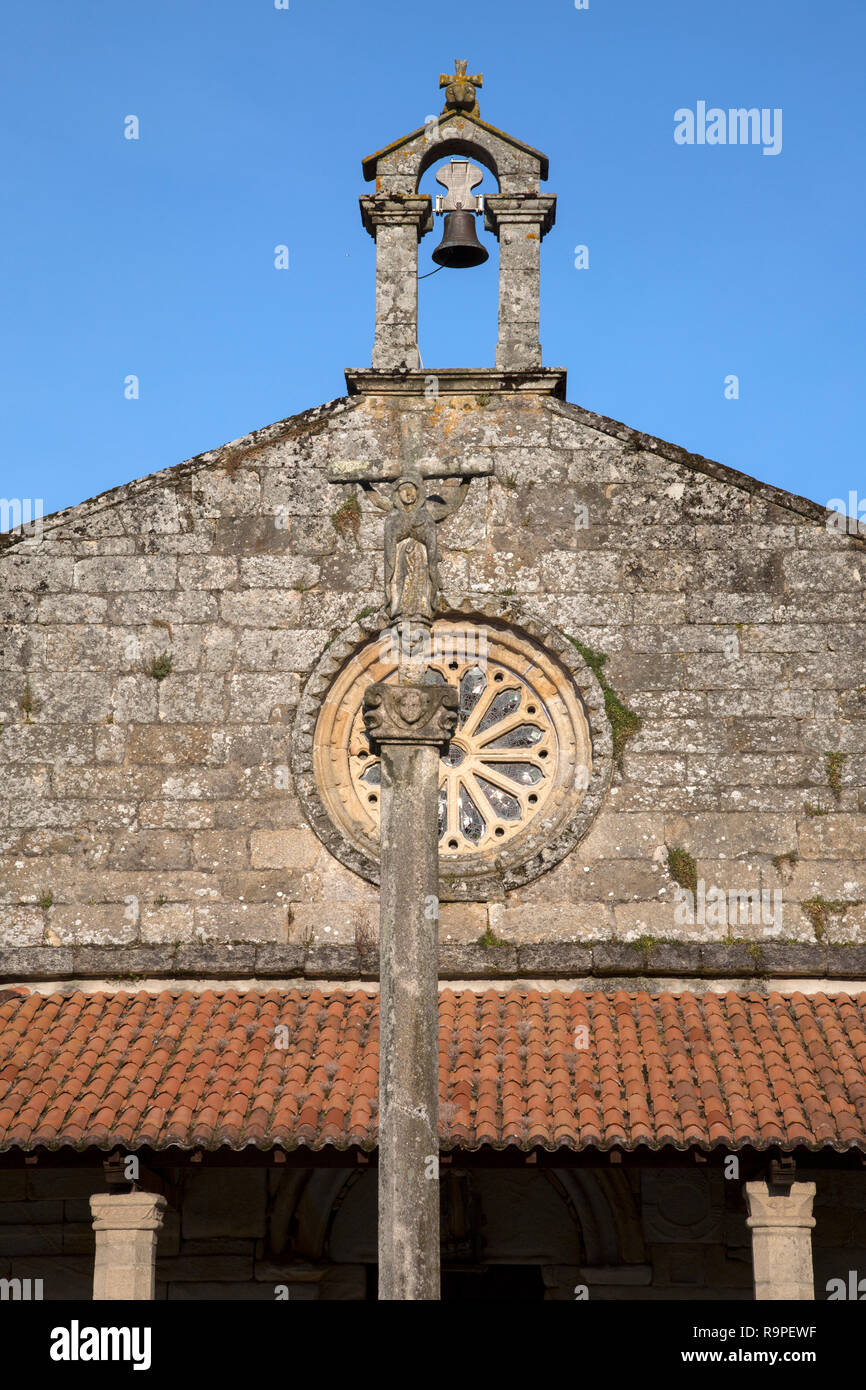 St. Peters Kirche; Muros; Coruna, Galicien, Spanien Stockfoto