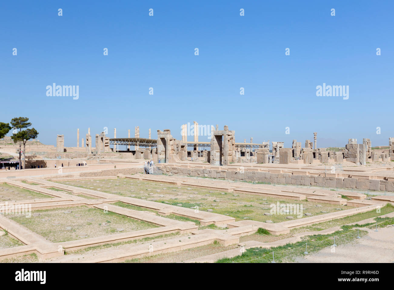 Blick auf die Treasury, Persepolis, Iran Stockfoto