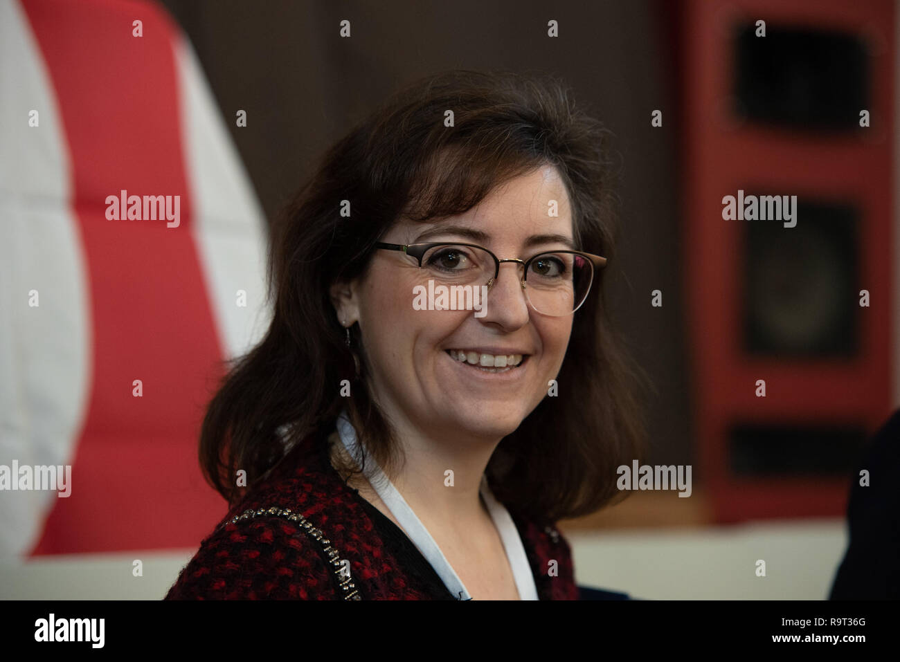 Foto LaPresse/Alberto Gandolfo 29-11-2018&#xa0; Torino (Italia) Cronaca &#x2028; Assemblea PD pro elezione Segretario Regionale nella Foto: &#xa0; Canalis &#x2028;&#x2028; Foto LaPresse/Alberto Gandolfo Dezember 29, 2018, Turin (Italien) News &#x2028; PD Montage für die Wahl des Regionalen Sekretärin im Pic: Canalis Stockfoto