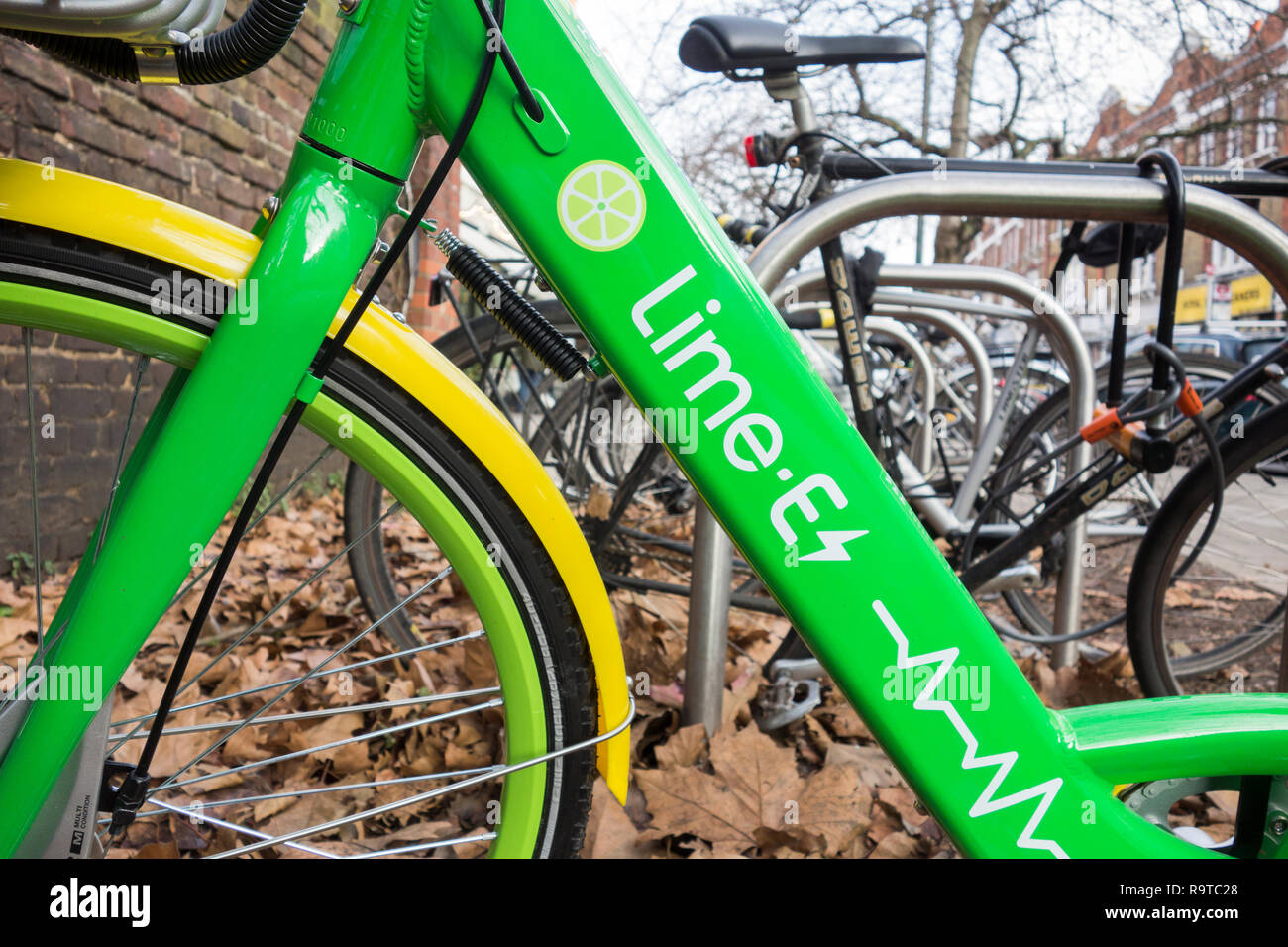 Kalk - E - ein GPS-fähiges E-bike Fahrradverleih in London Stockfoto