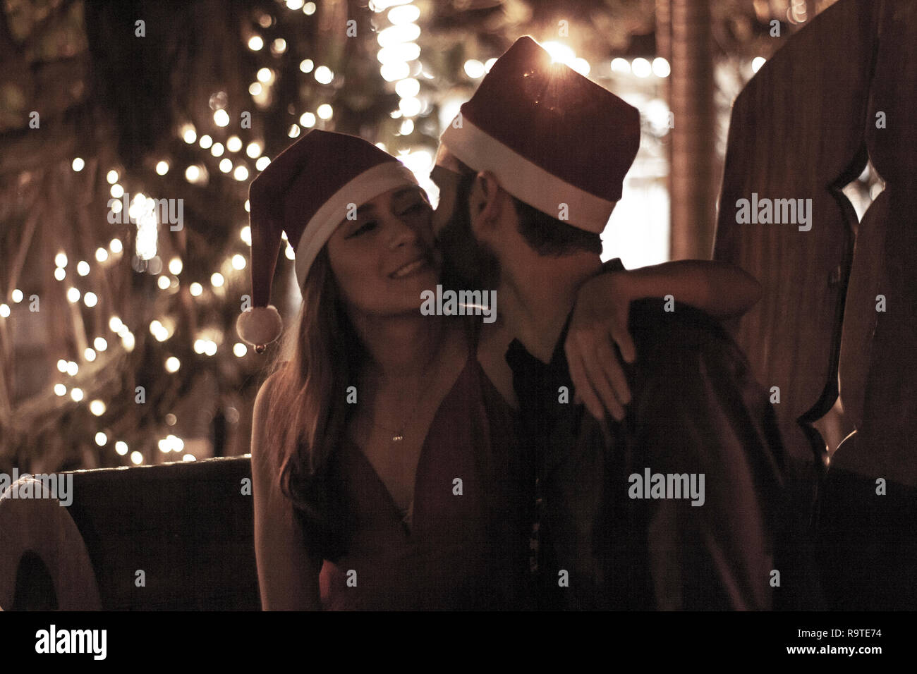 Weihnachten Liebe Stockfoto