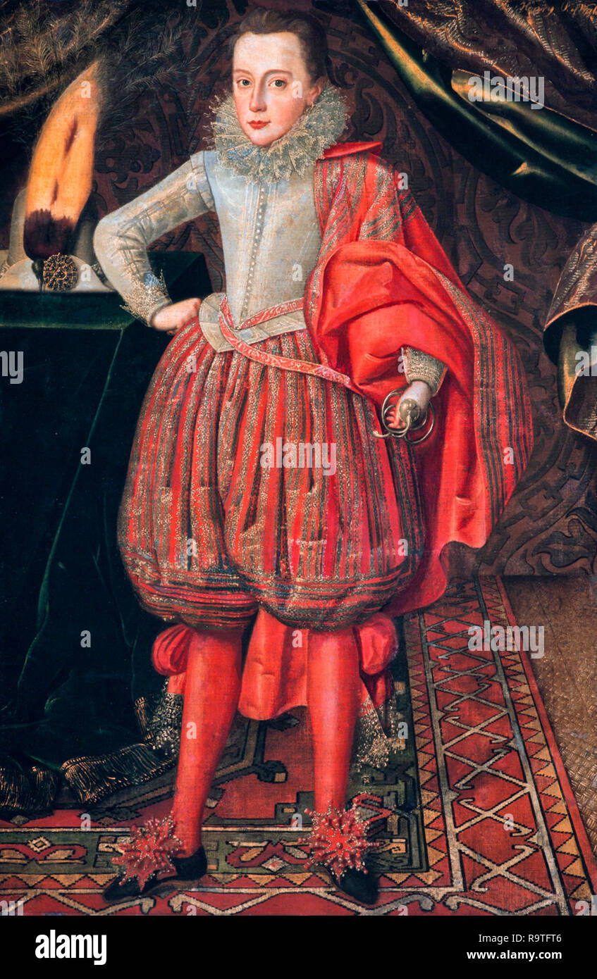Charles I von England (Junge) - Robert Peake der Ältere, ca. 1610 Stockfoto