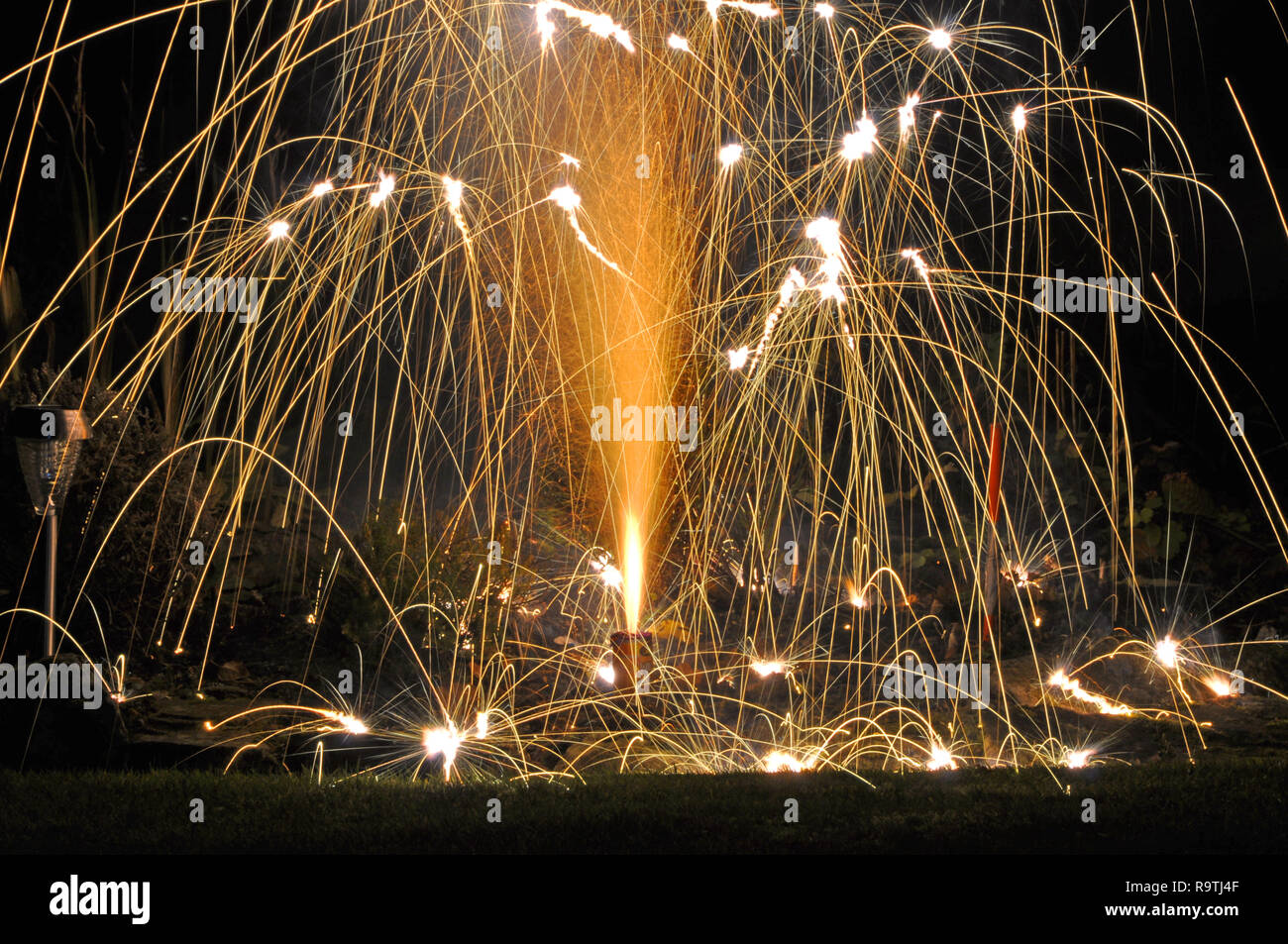 Feuerwerk am 5. November feiern Guy Fawkes, Bonfire Night, UK Stockfoto