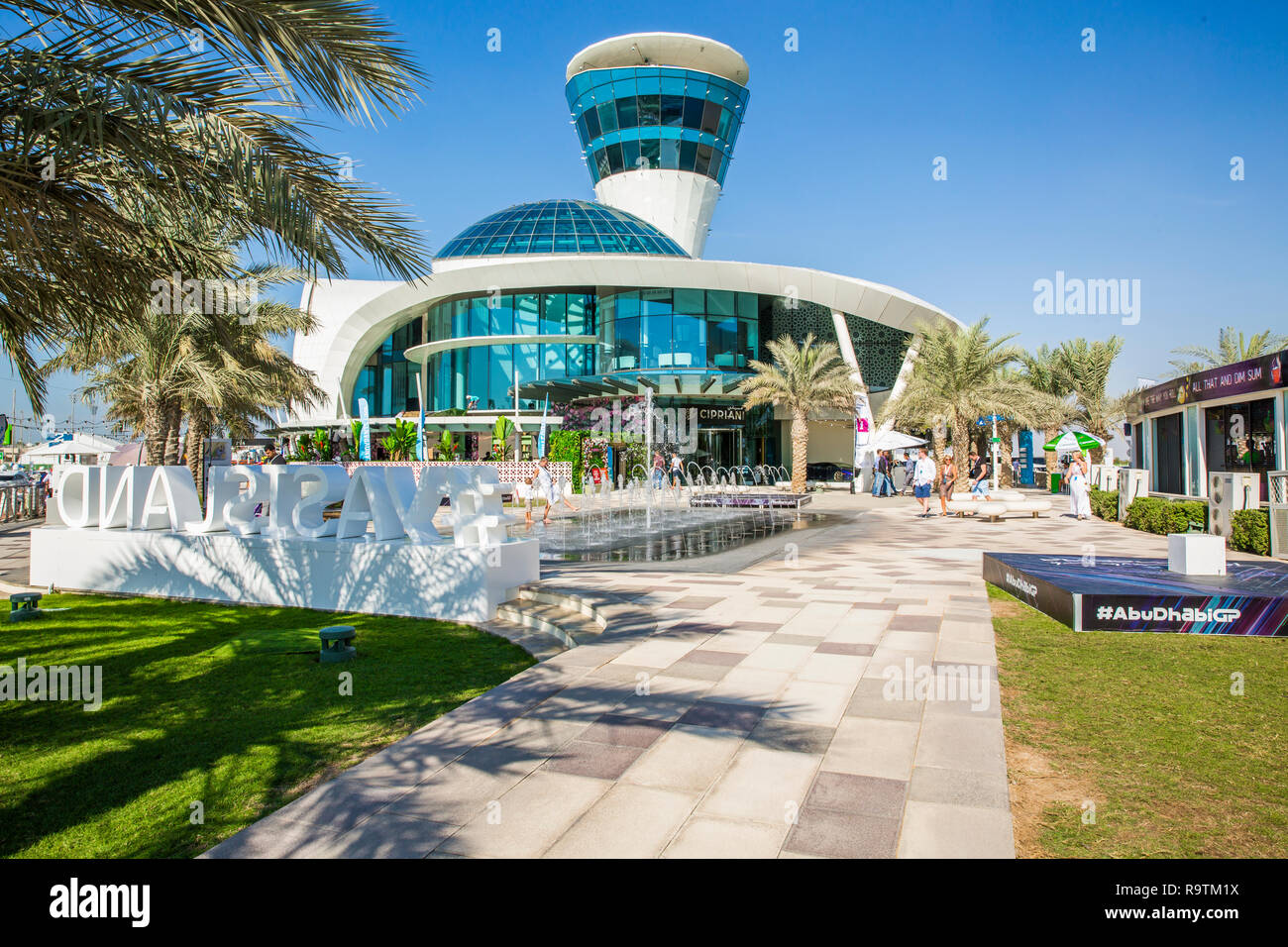 Yas Marina in Abu Dhabi Stockfoto