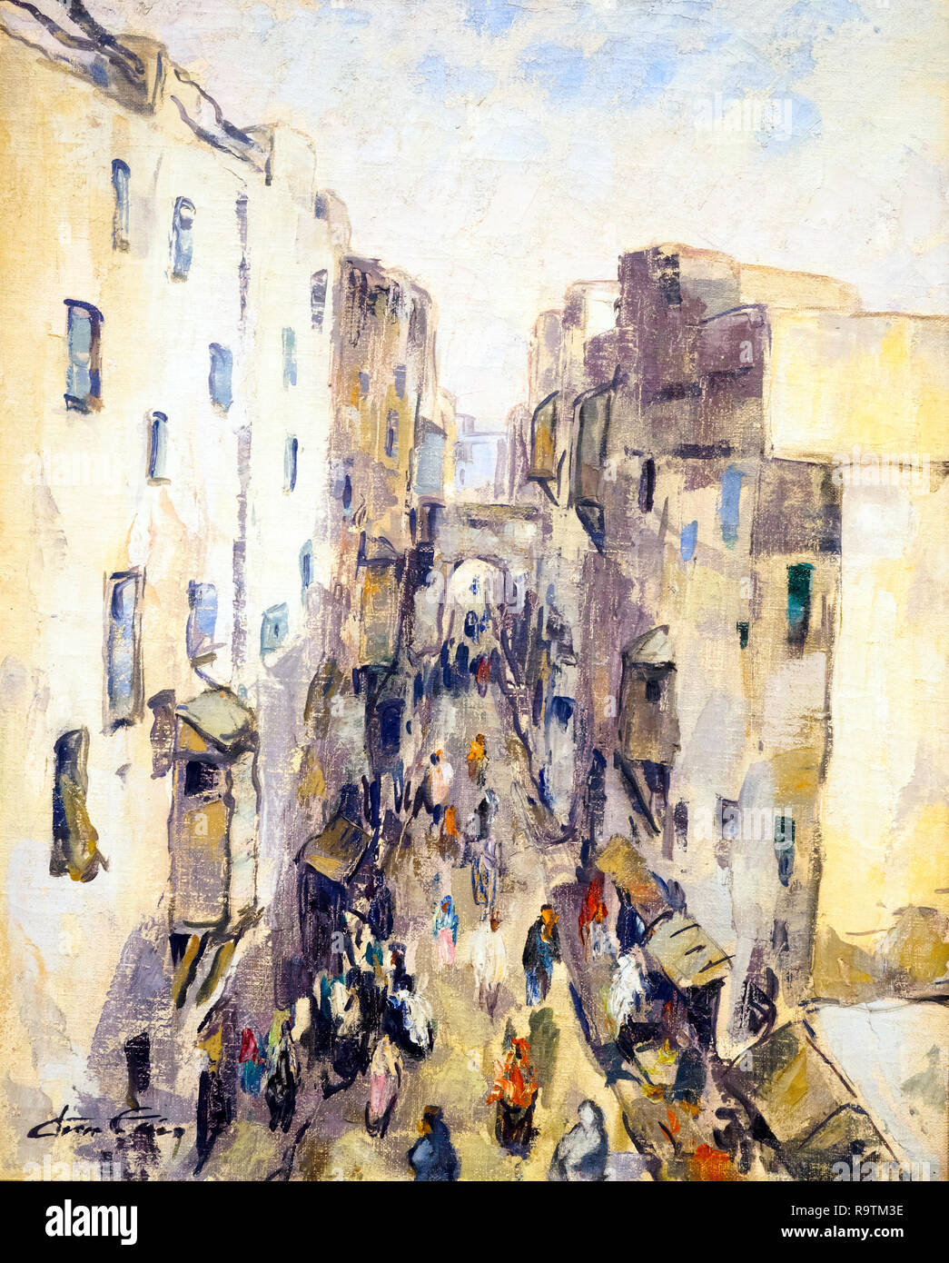 Rue du Mellah ein mogador von Jean Lair (1889-?) Stockfoto