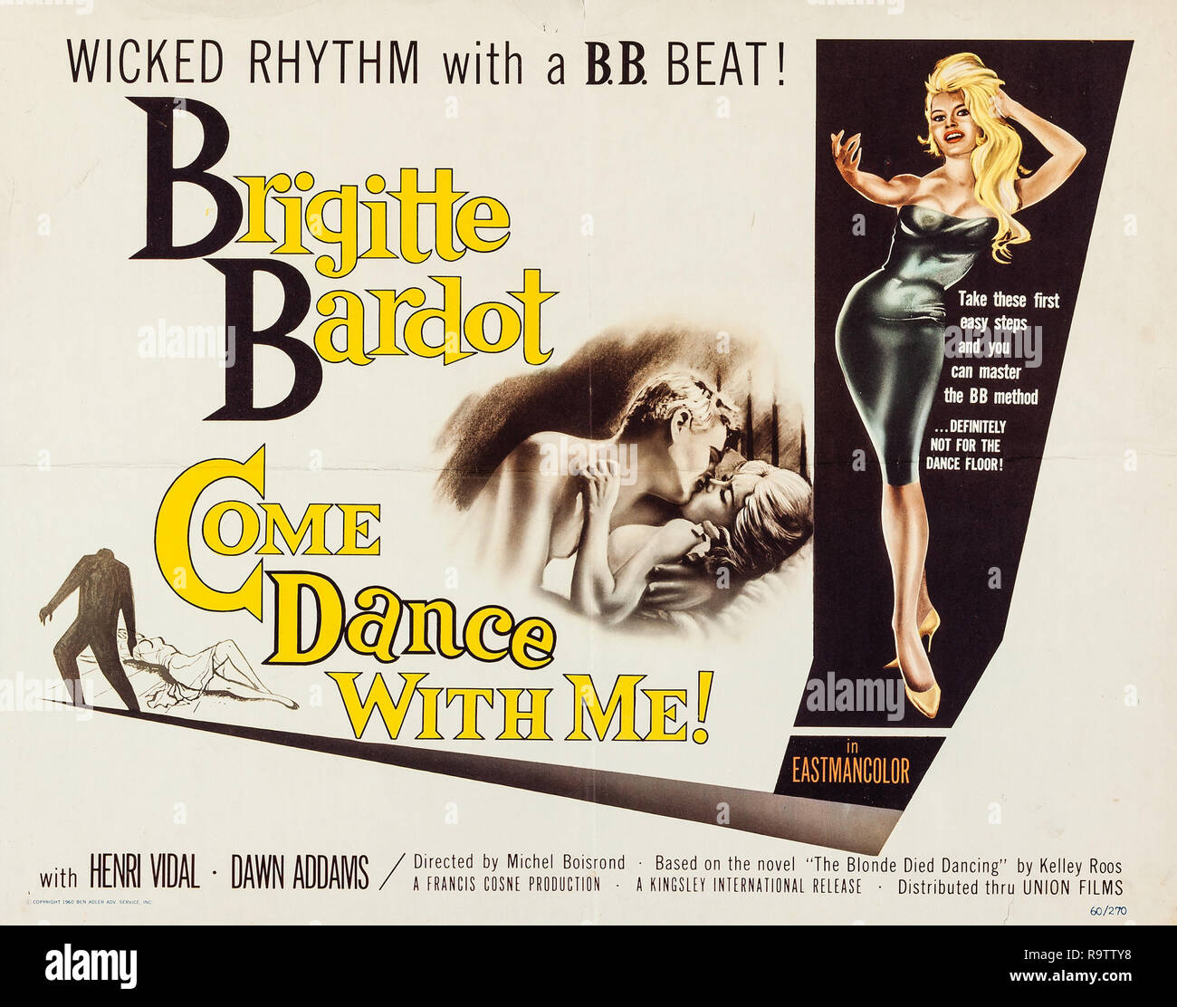 Tanz mit Mir! (Kingsley International, 1959) Lobby Card/Poster Brigitte Bardot Datei Referenz # 33635 891 THA Stockfoto