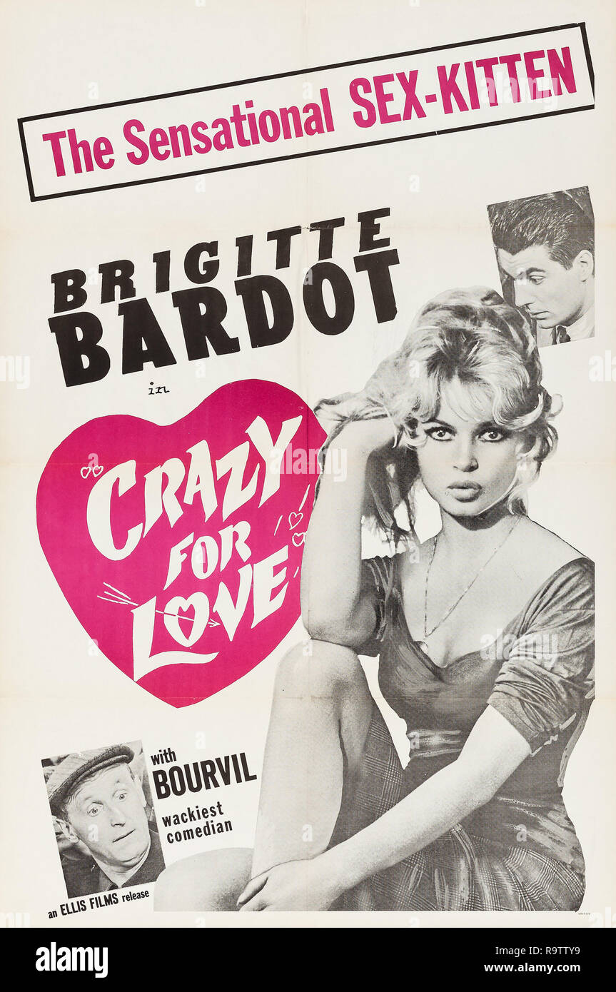 Verrückt nach Liebe (Ellis, 1960) Plakat Brigitte Bardot Datei Referenz # 33635 892 THA Stockfoto