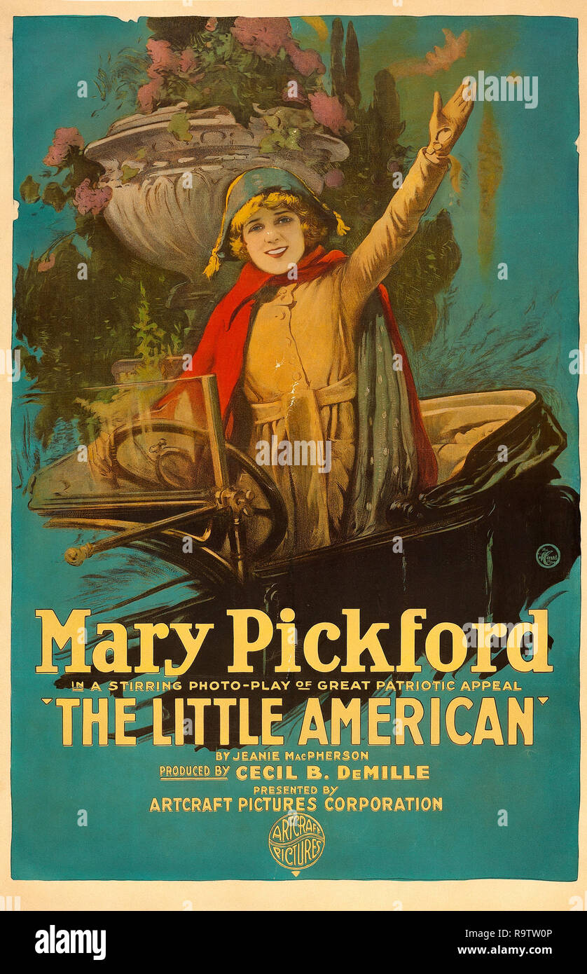 Der kleine Amerikanische (Artcraft, 1917). Poster Mary Pickford Datei Referenz # 33635 927 THA Stockfoto