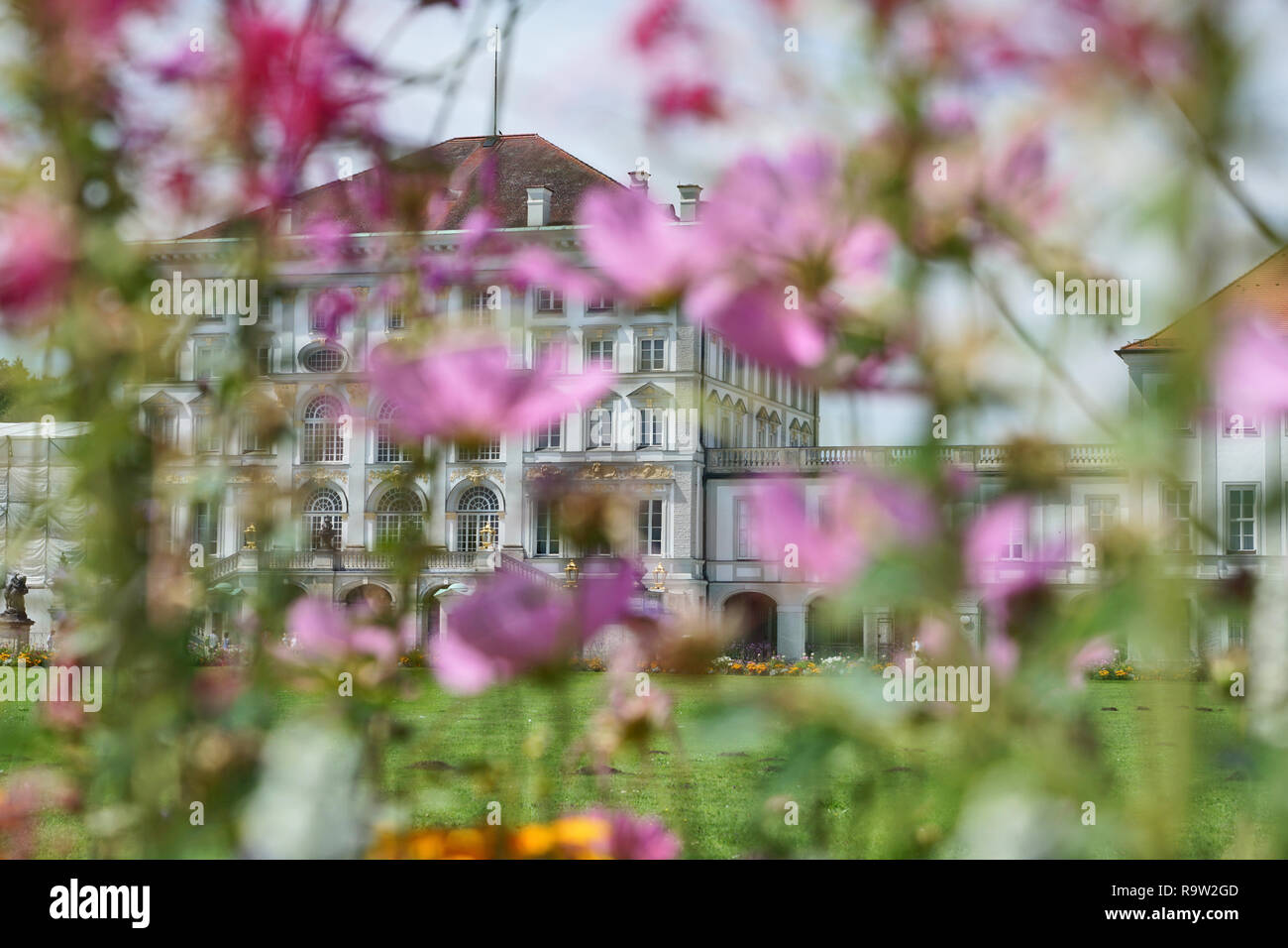 Schloss Nymphenburg in München, Bayern, Deutschland Stockfoto