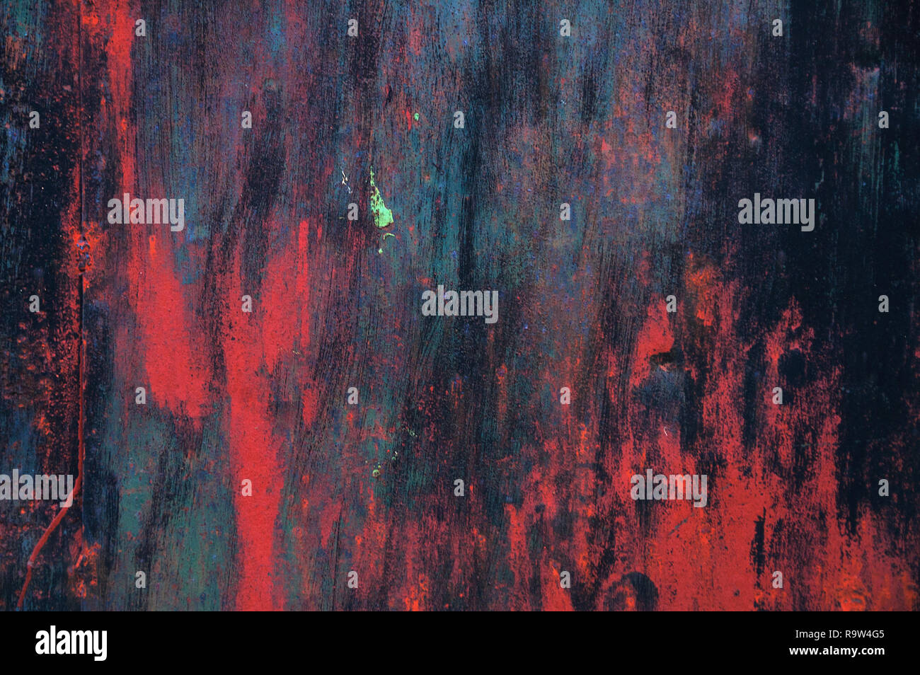 Mehrfarbige Textur mit abstrakten Pinselstriche. Dunkelroten Hintergrund Pinselstriche. Stockfoto