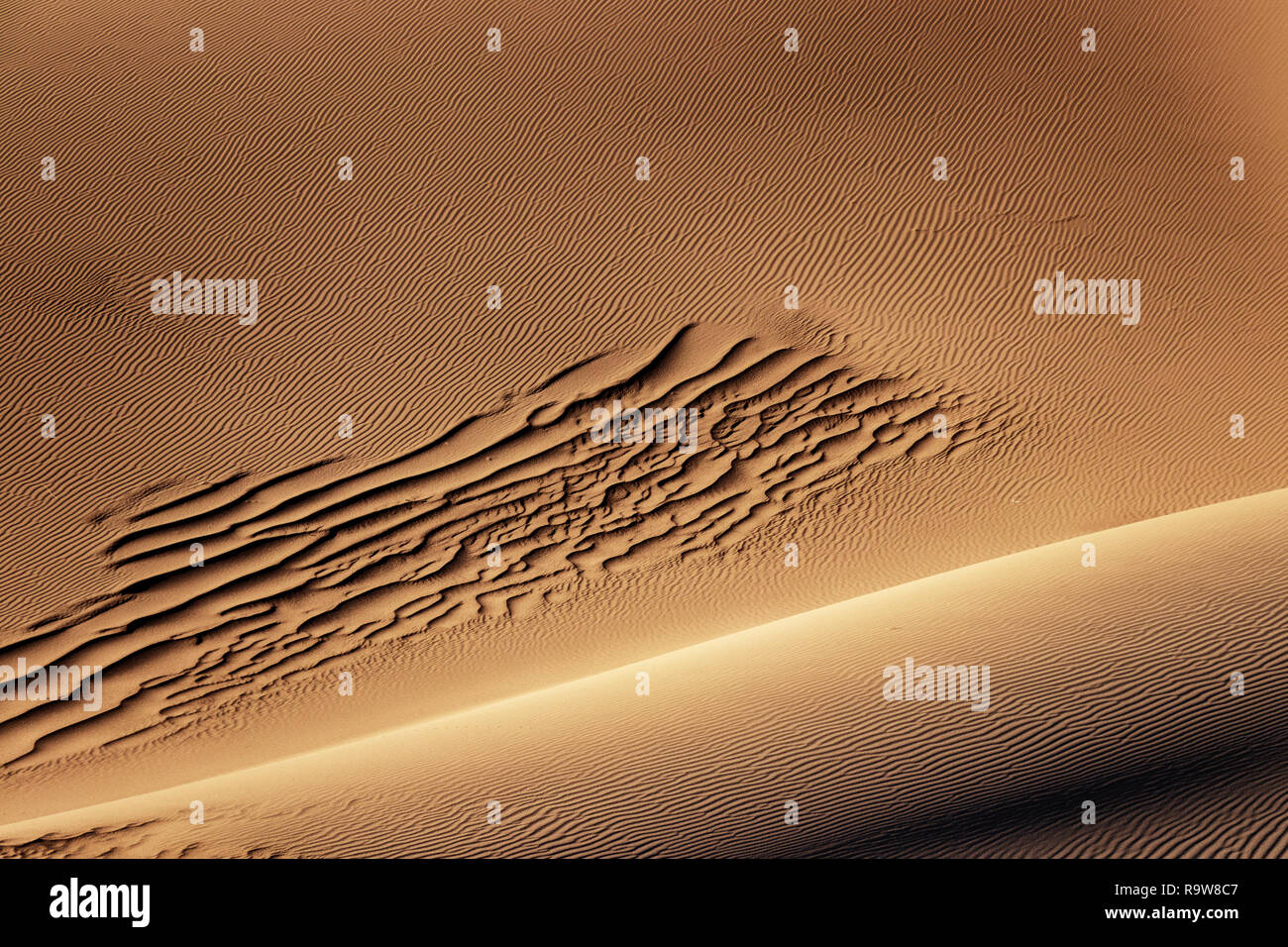 Iran. Yazd, Pezzi Wüste Stockfoto