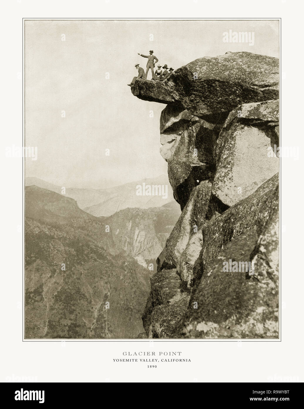 Glacier Point, Yosemite Valley, Kalifornien, USA, antiken amerikanischen Foto, 1893 Stockfoto