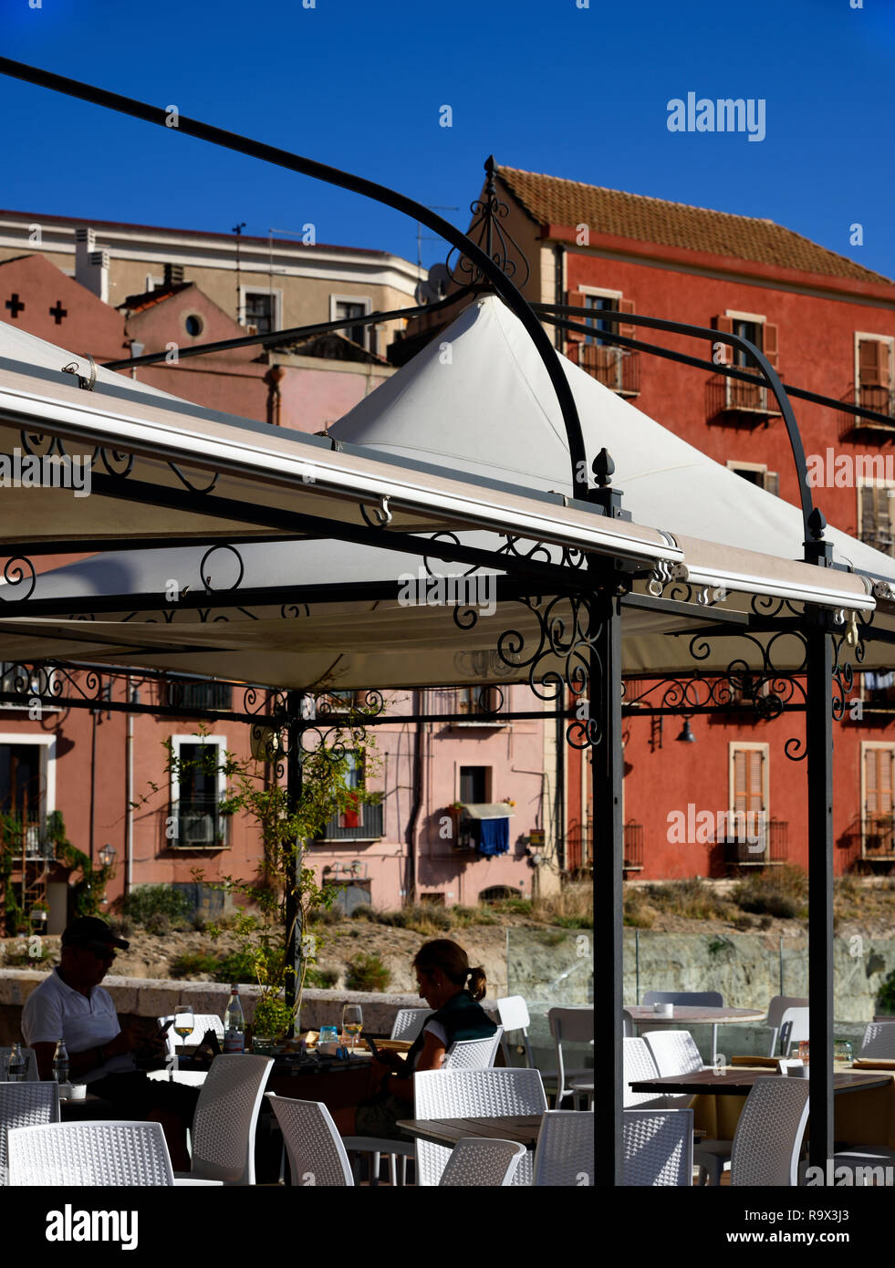 Altstadt von Cagliari Stockfoto
