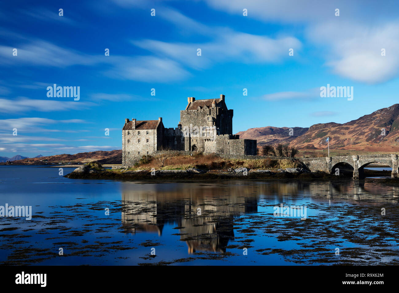 Foto: © Jamie Callister. Eilean Donan Castle, Loch Alsh, North West Schottland, 26. November 2018. [Keine] [Bilder] Gesamt Tel: Stockfoto