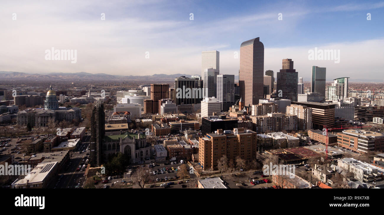Der Neubau entsteht in der Innenstadt von Denver Colorado Stockfoto