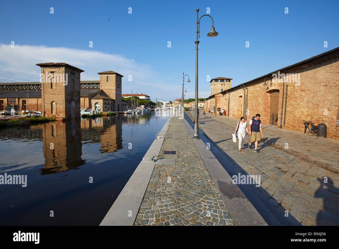 Die historische Salz Lager in Cervia, Italien Stockfoto