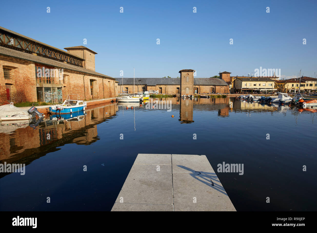 Die historische Salz Lager in Cervia, Italien Stockfoto